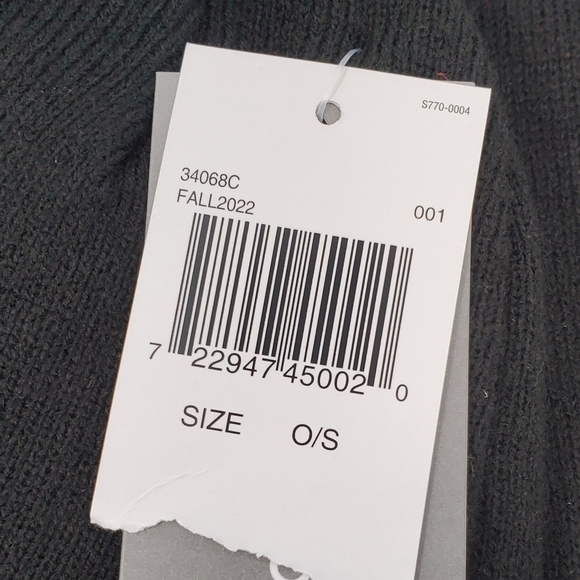 NWT MICHAEL KORS REVERSIBLE HAT & SCARF GIFT SET BLACK & GREY MK LOGO WOMEN OS - Picture 4 of 13